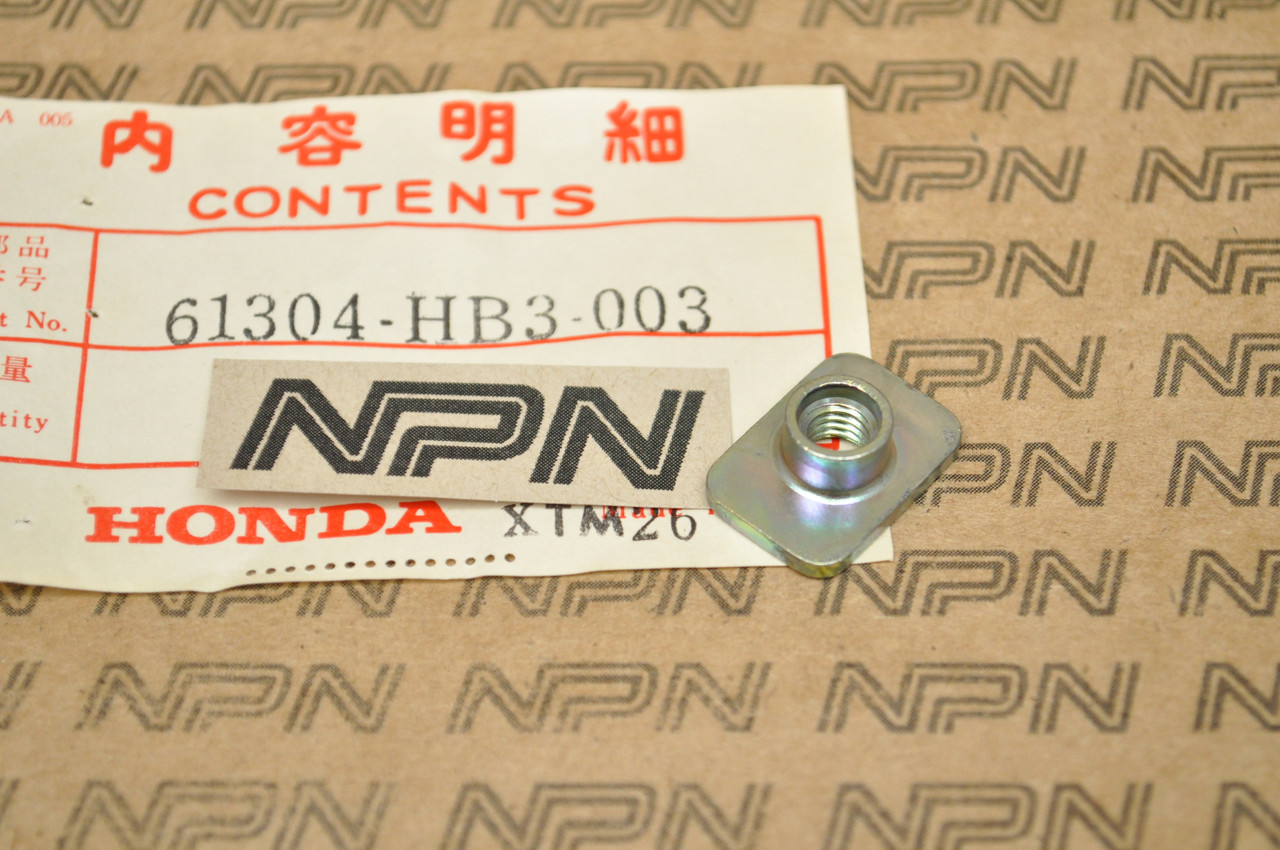 NOS Honda ATC125 CBR1000 CBR600 TRX125 TRX200 TRX300 Nut 61304-HB3-003