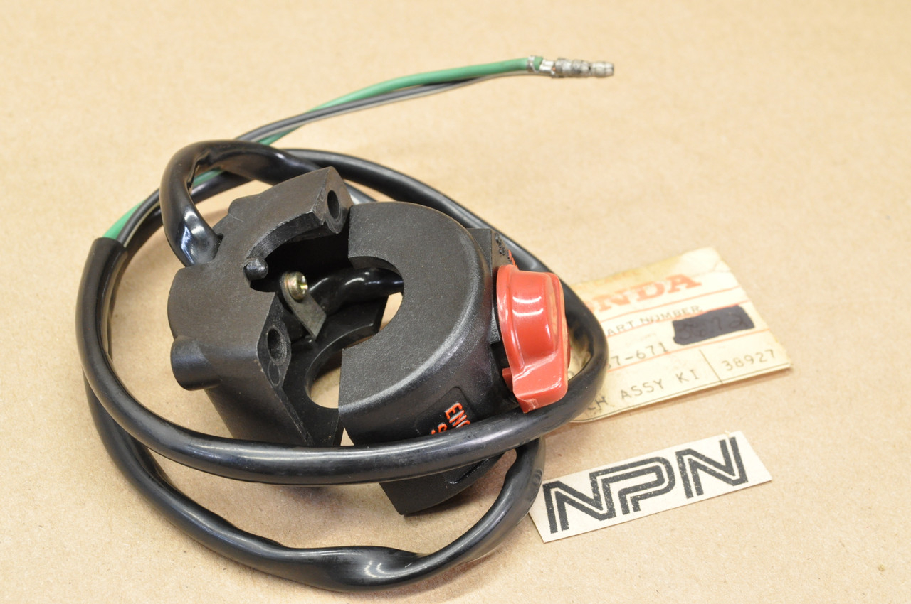 NOS Honda XL125 XL175 XL70 K1-76 Engine Run Stop Kill Off Switch 35130-137-671