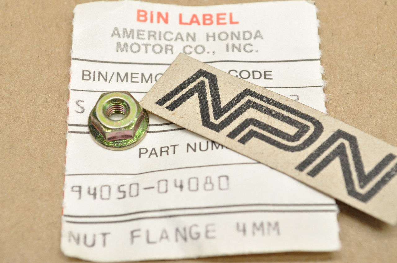 NOS Honda ATC250 CB750 CBR600 GL1500 TRX250 VF700 VT500 Nut 94050-04080
