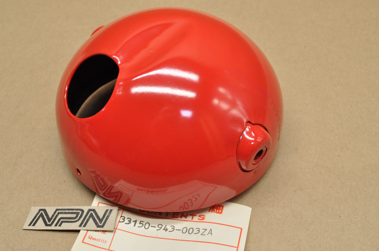 NOS Honda 1979-80 ATC110 Scarlet Red Head Light Bucket Housing 33150-943-003 ZA