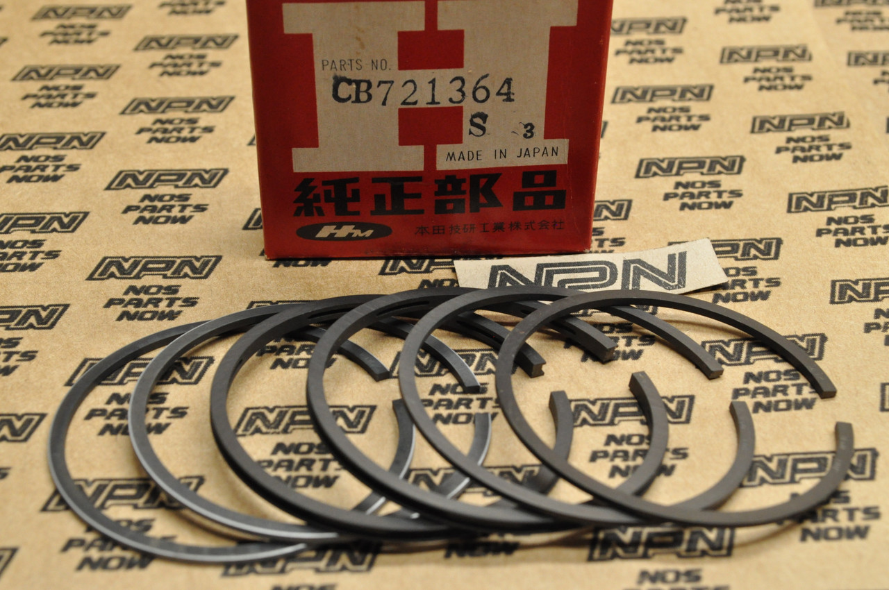 NOS Honda CB72 CL72 .75 Oversize Piston Ring Set for 2 Pistons 13040-268-000