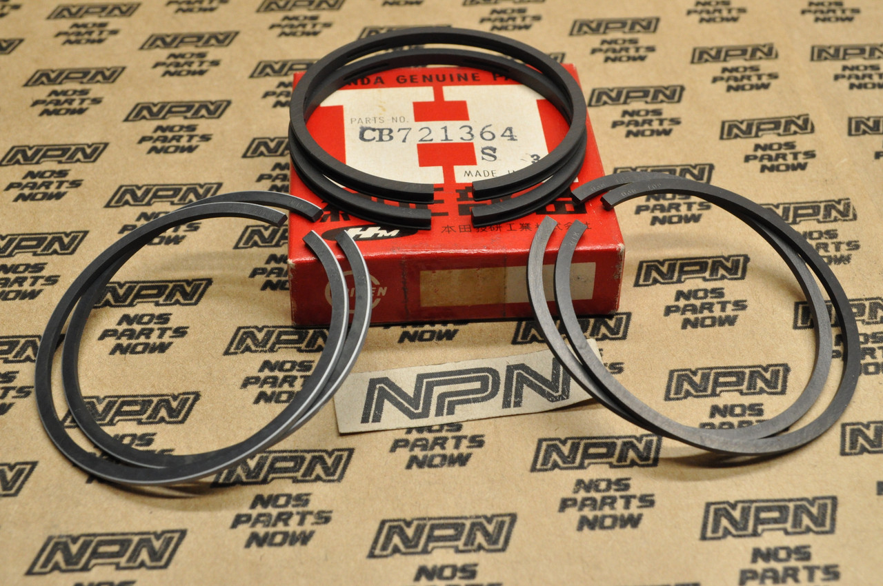 NOS Honda CB72 CL72 .75 Oversize Piston Ring Set for 2 Pistons 13040-268-000