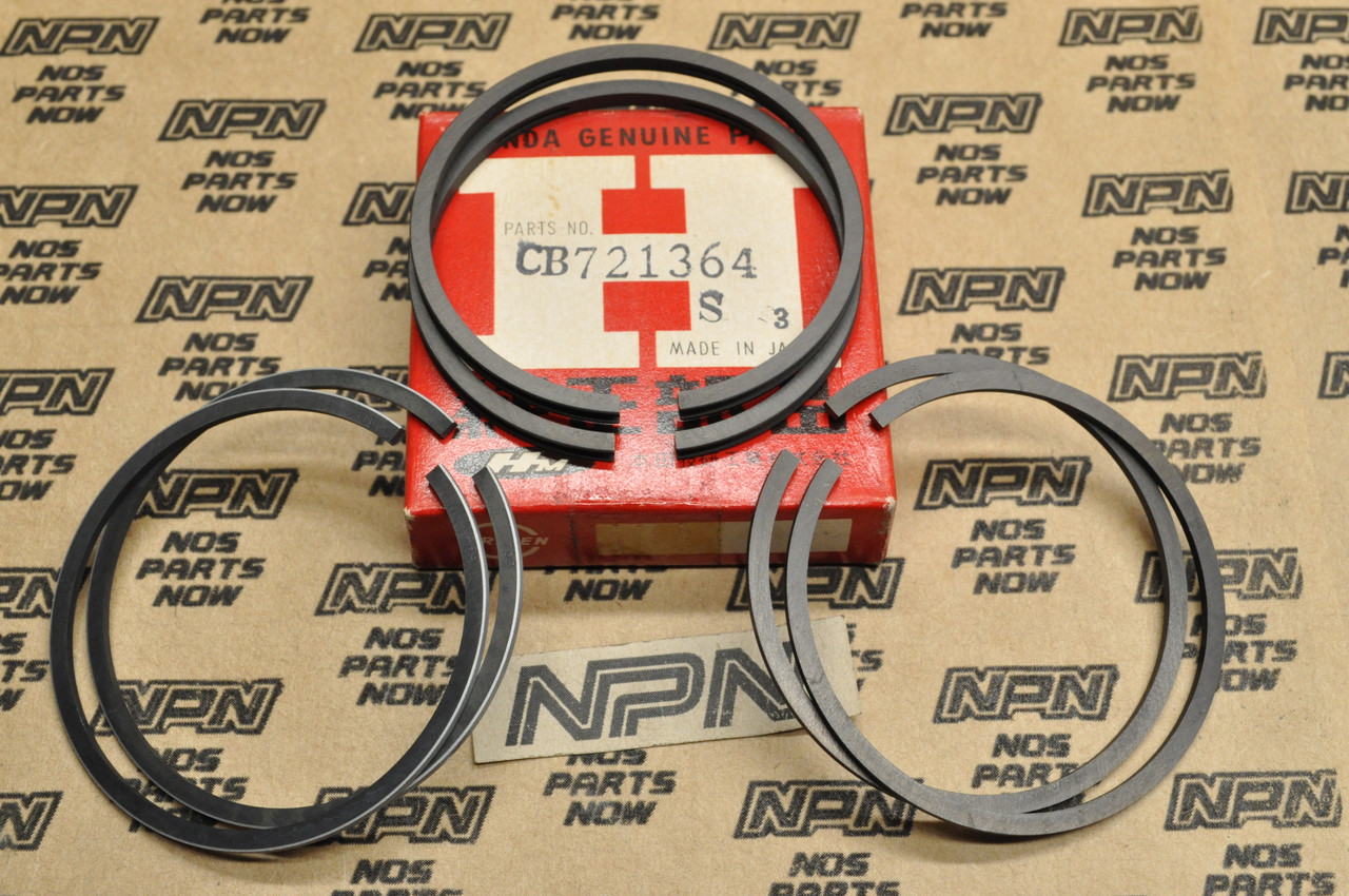 NOS Honda CB72 CL72 .75 Oversize Piston Ring Set for 2 Pistons 13040-268-000