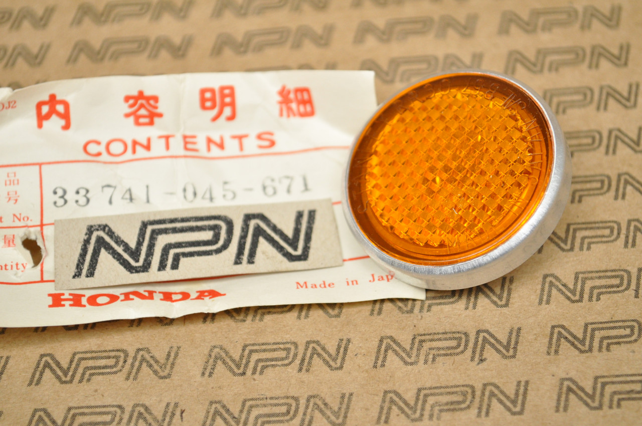 NOS Honda CB100 CL70 CL90 CT70 S90 SL125 SL70 SL90 Z50 Reflector 33741-045-671