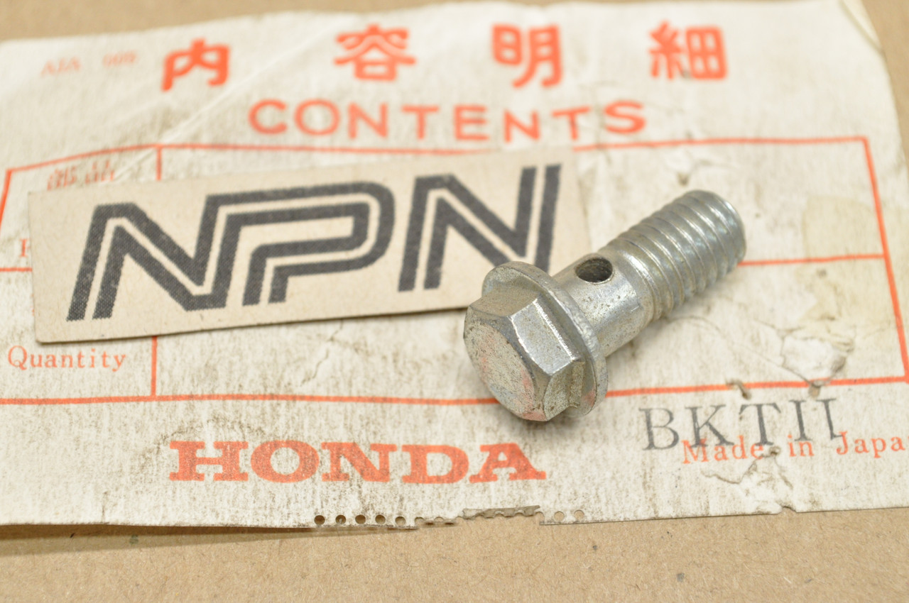 NOS Honda ATC110 ATC90 CL90 CT90 S90 SL90 ST90 TRX125 Oil Joint Bolt 90015-028-000