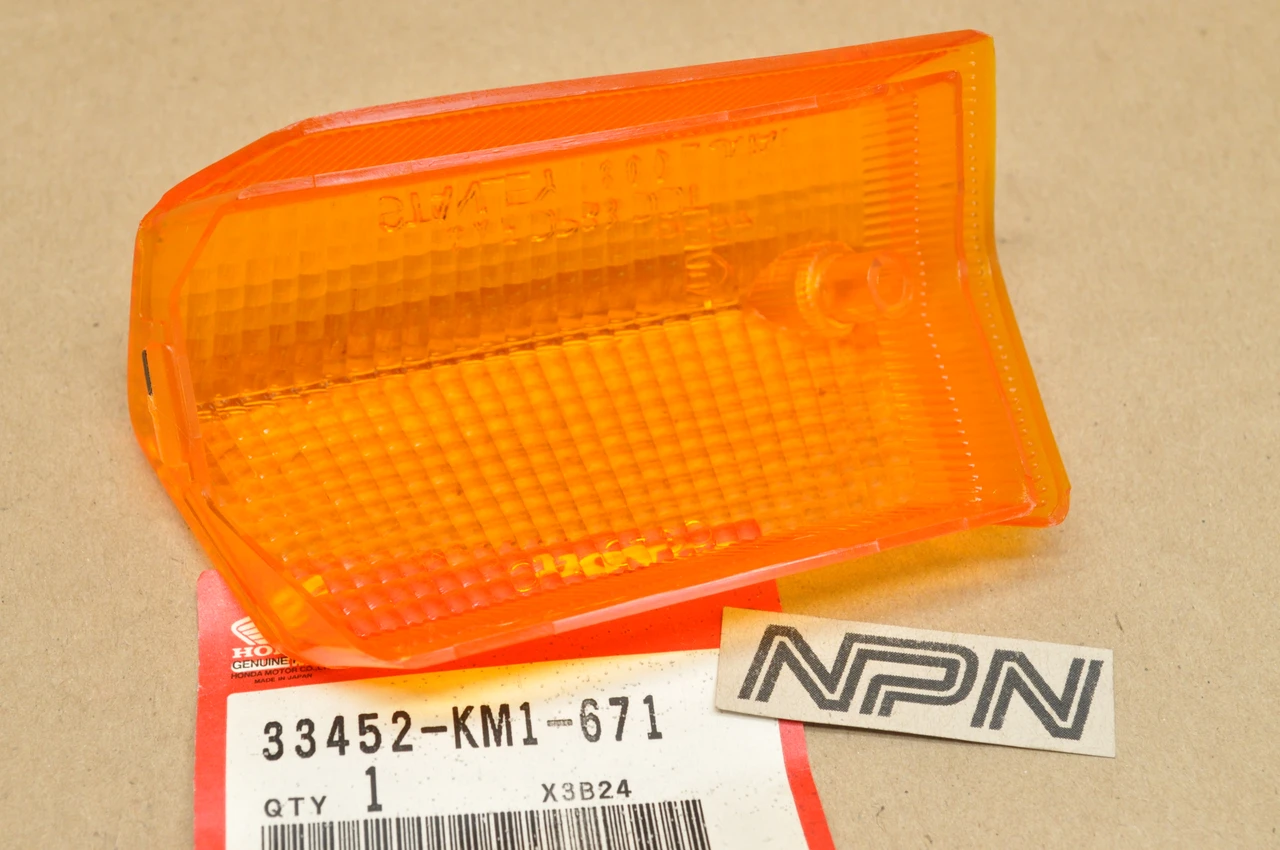 NOS Honda 198588 CH250 Elite Left Front Turn Signal Lens 33452KM1671