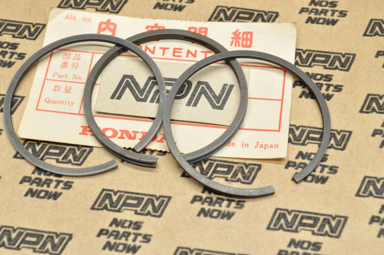 NOS Honda C200 CT200 Standard Size Piston Rings for 1 Piston= 3 Rings 13011-030-000