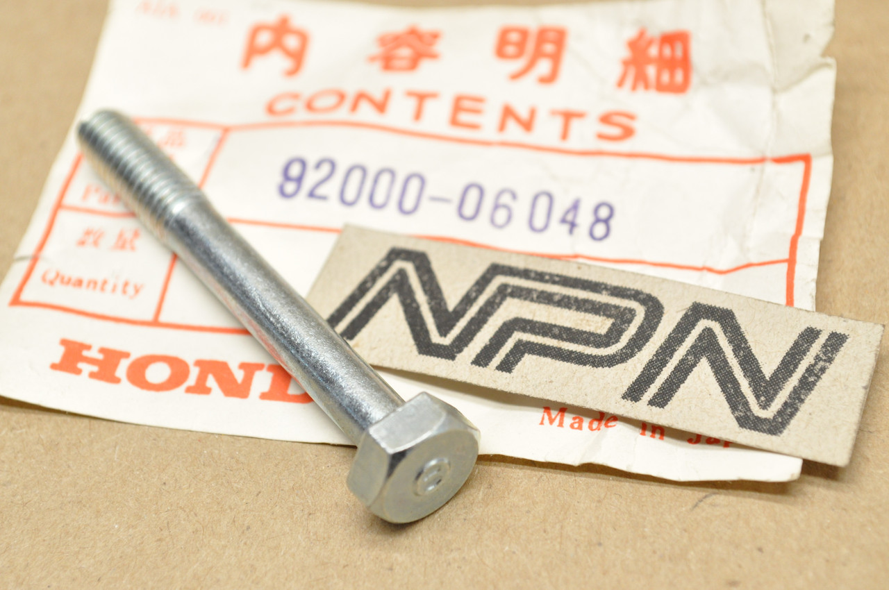NOS Honda CL125 SS125 Drive Chain Sprocket Cover Hex Bolt 6x48 92000-06048