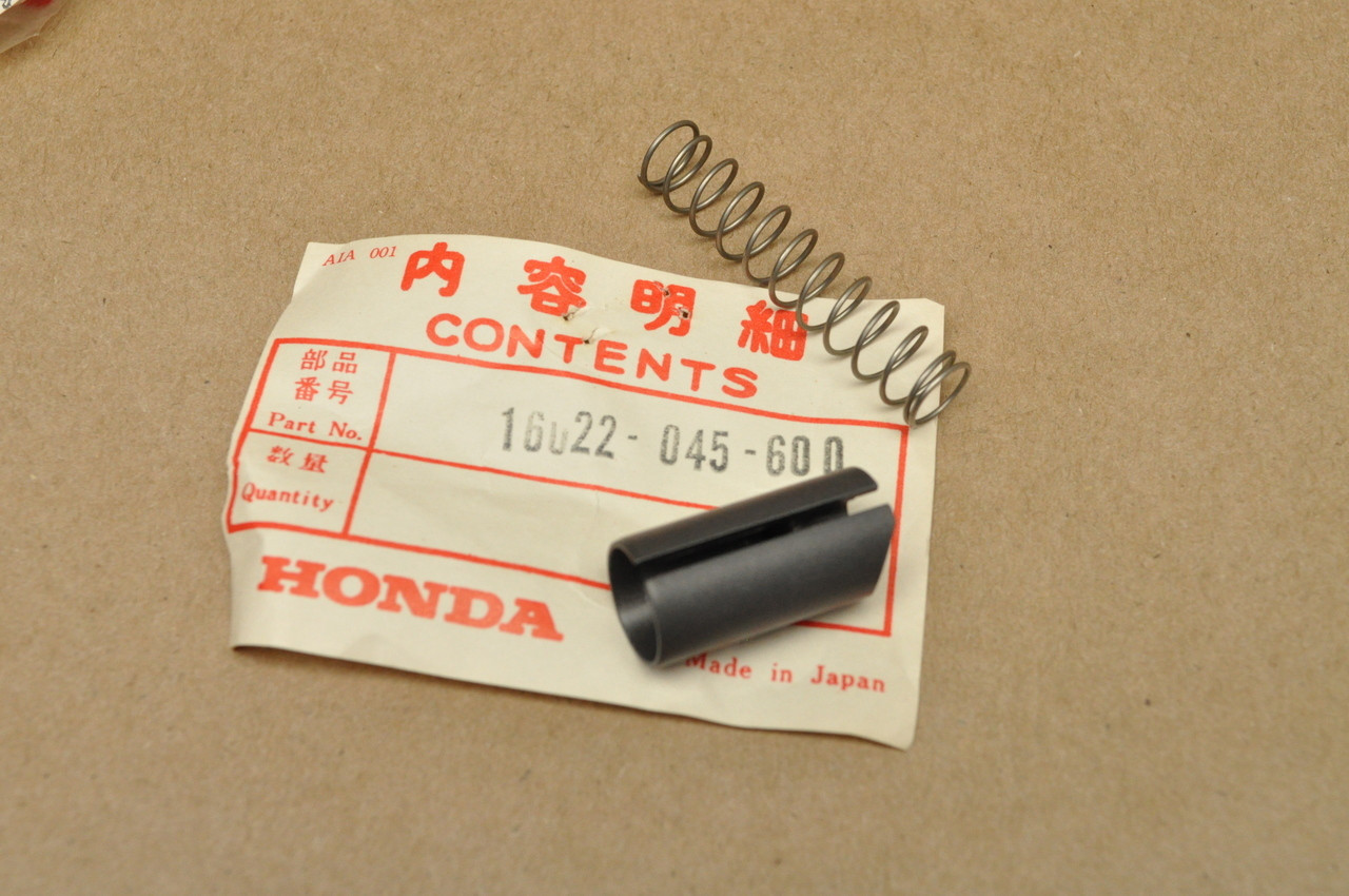 NOS Honda Z50 A K0-K2 Carburetor Throttle Valve Set Slide & Spring