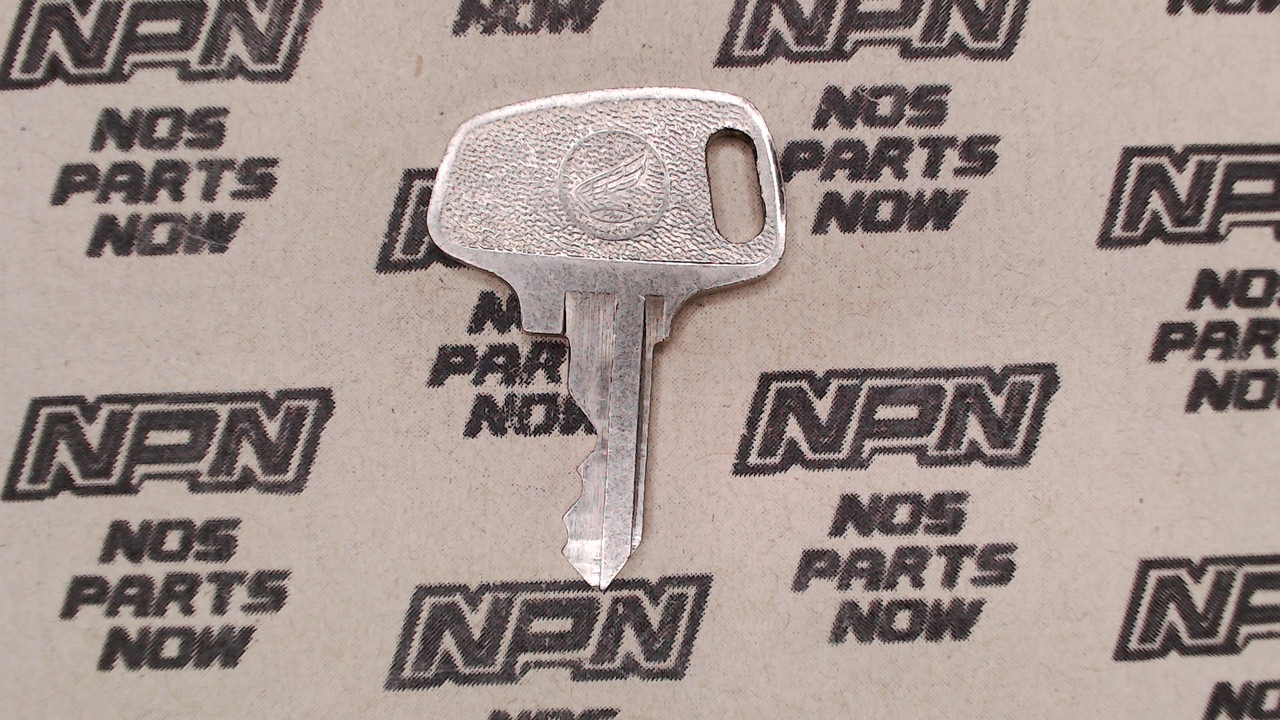 NOS Honda OEM Ignition Switch & Lock Key Double Groove Back H9630