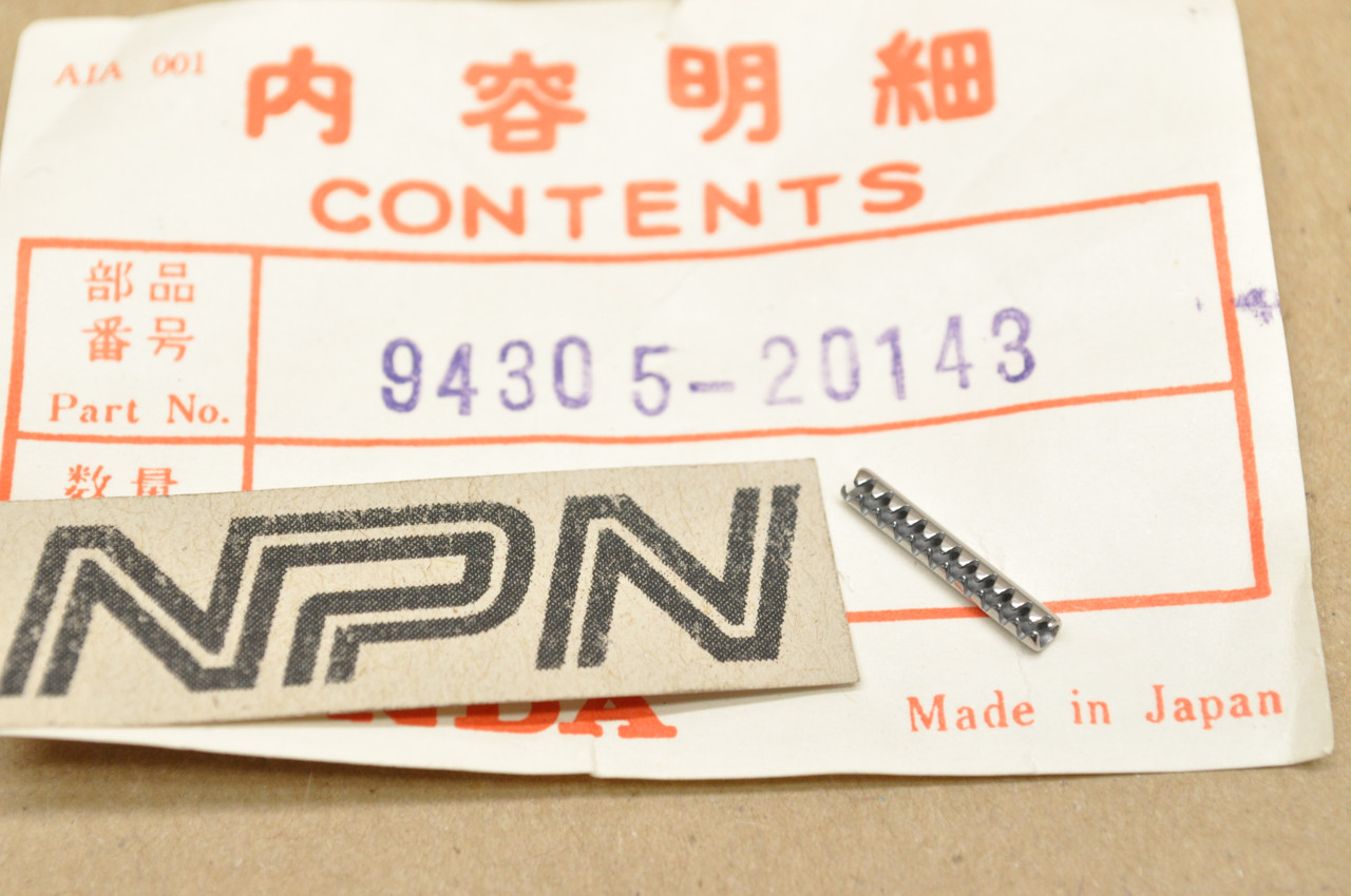 NOS Honda CB350 F MR175 MT125 MT250 Elsinore Side Cover Spring Pin 94305-20143
