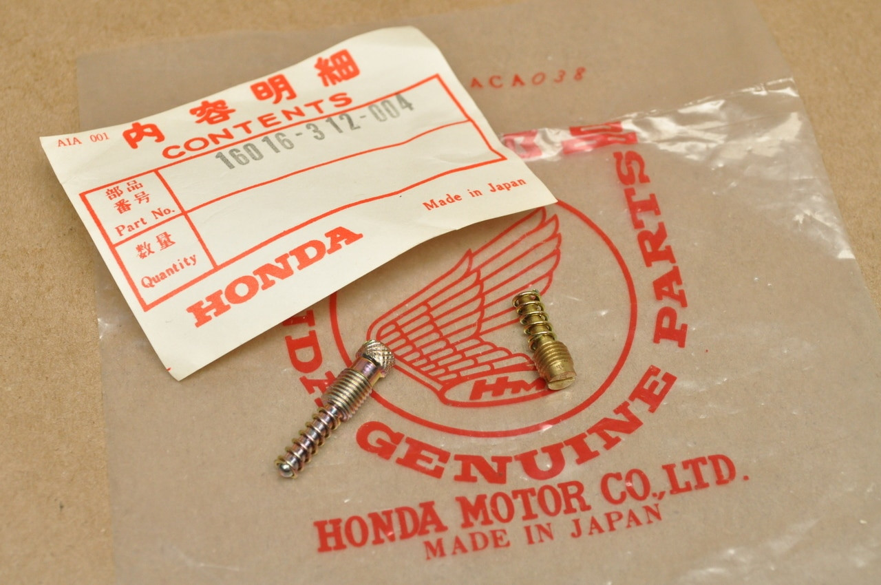 NOS Honda SL350 K1-K2 Carburetor Adjustment Screw Set A 16016-312-004