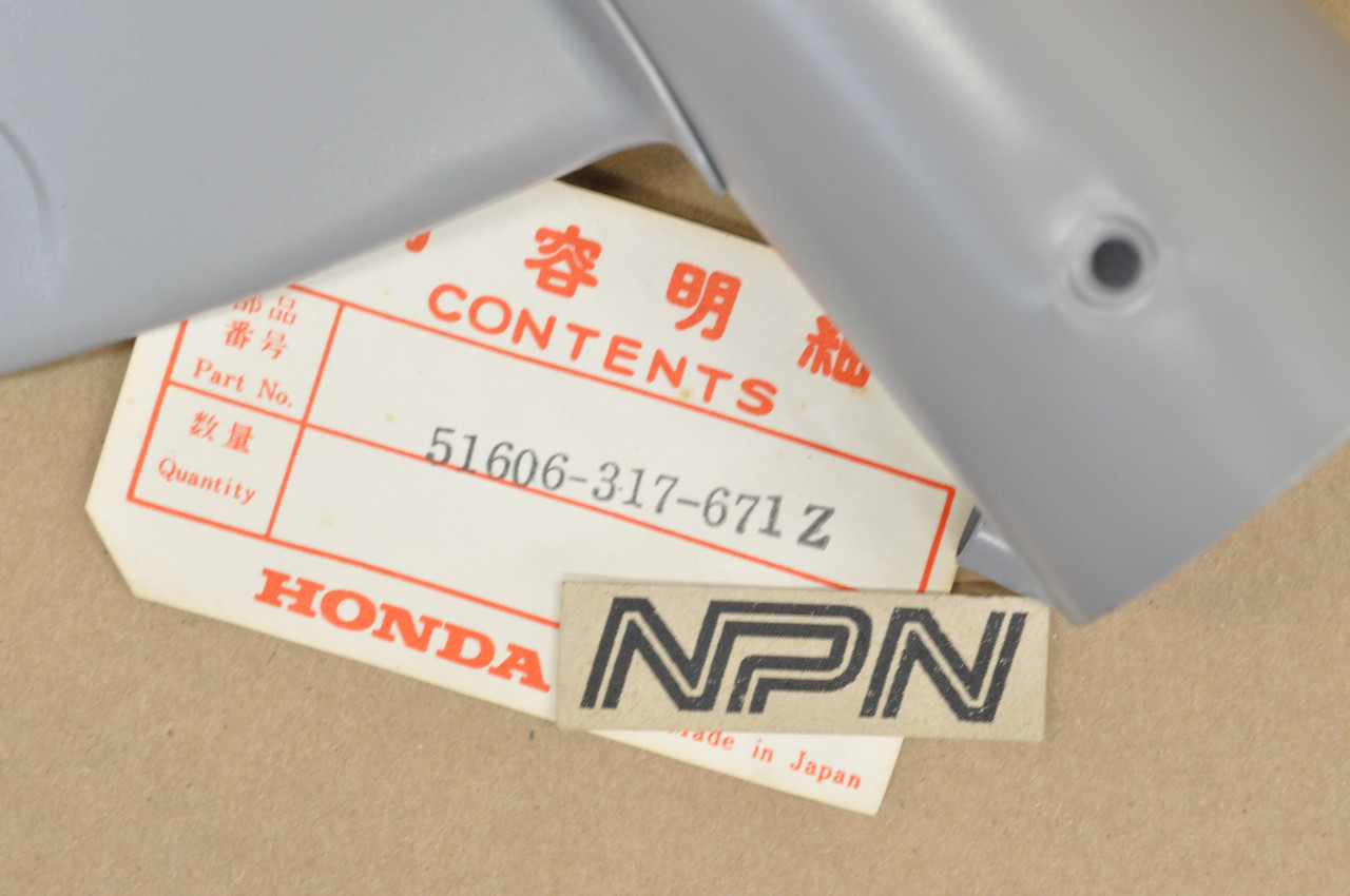 NOS Honda CB350 K3 Left Head Light Mount Fork Ear Cover Primer 51606-317-671 Z
