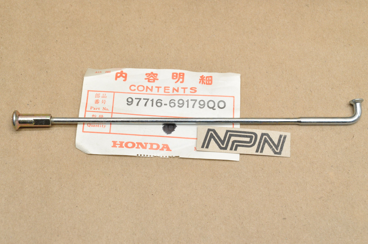 NOS Honda XL125 S XL185 S XR200 Rear Wheel Spoke BS & Nipple 97716-69179-Q0