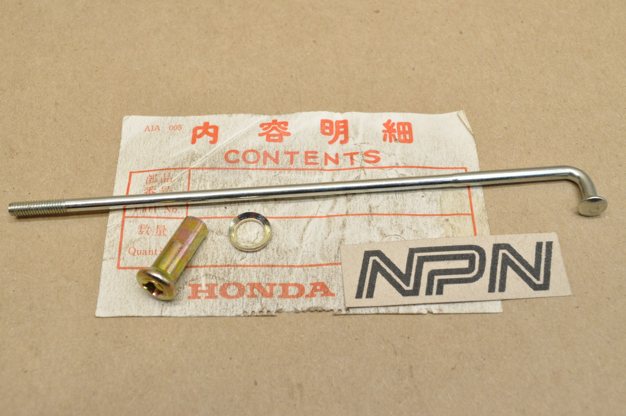 NOS Honda 1982 CR80 R Rear Wheel Spoke B w/ Nipple & Washer 97766-42090-N0