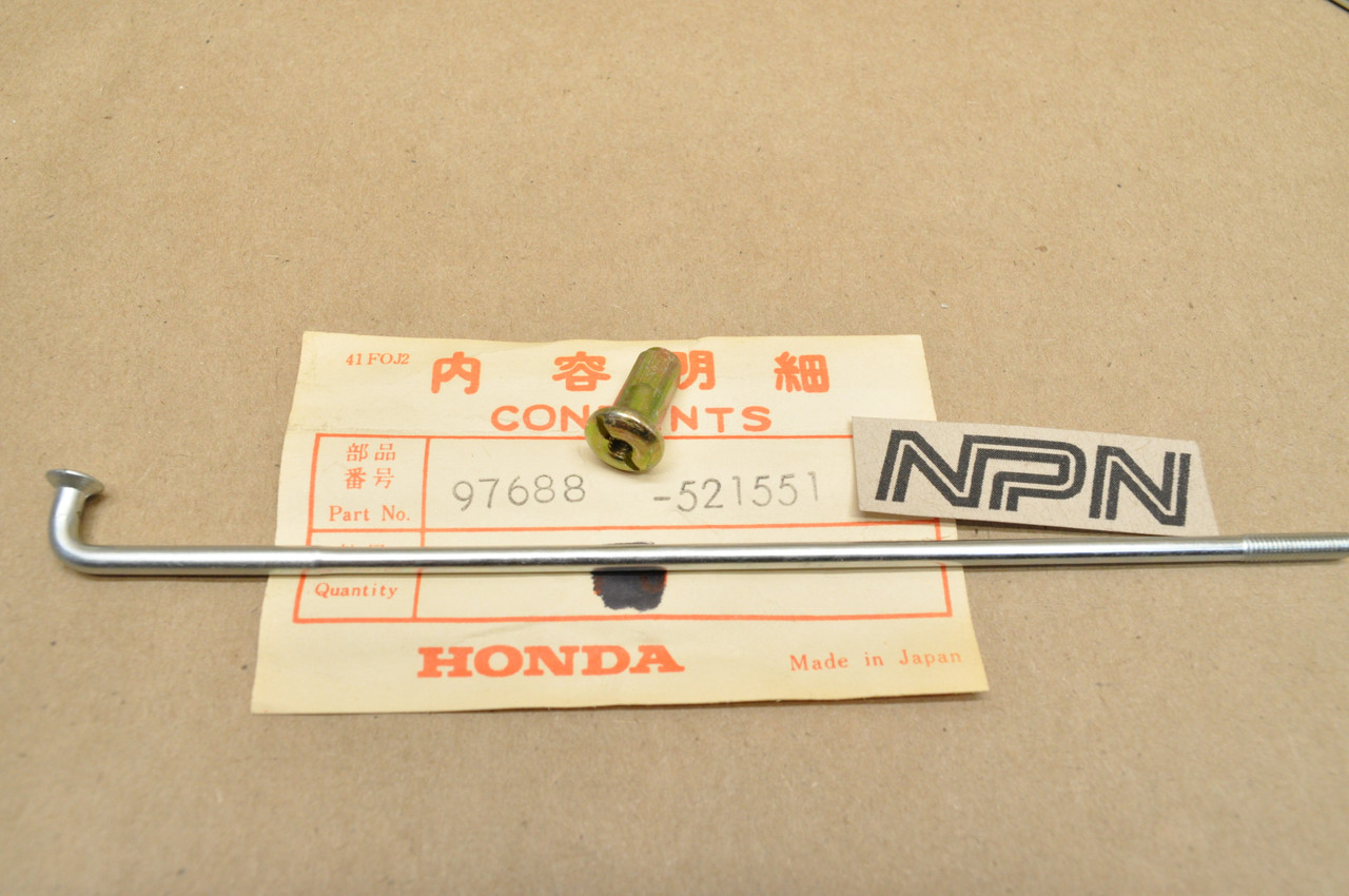 NOS Honda CB175 K3-K7 CL175 K4-K7 Front Wheel Spoke B & Nipple 97688-52155-1