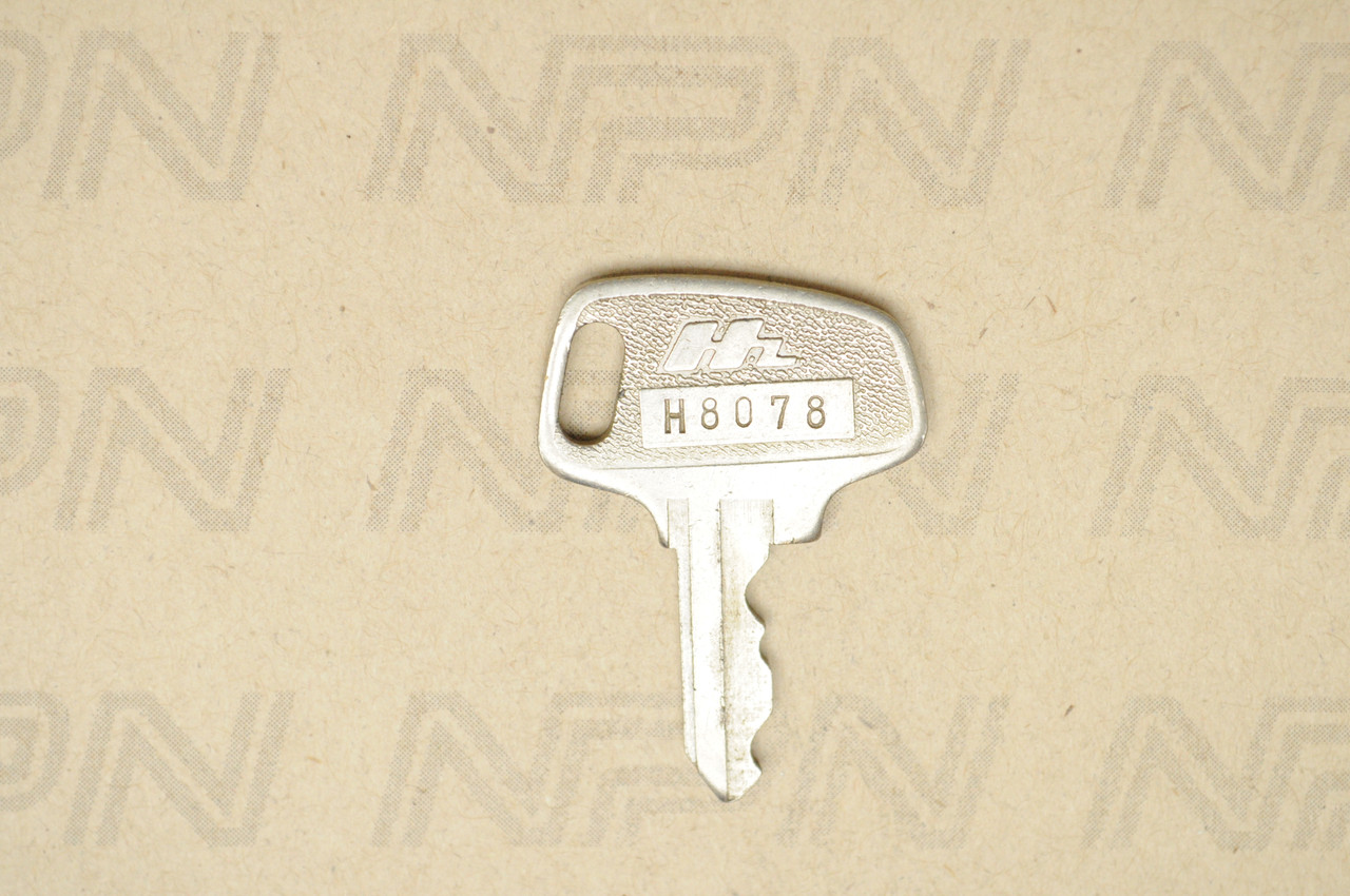 NOS Honda OEM Ignition Switch & Lock Key Double Groove H8078