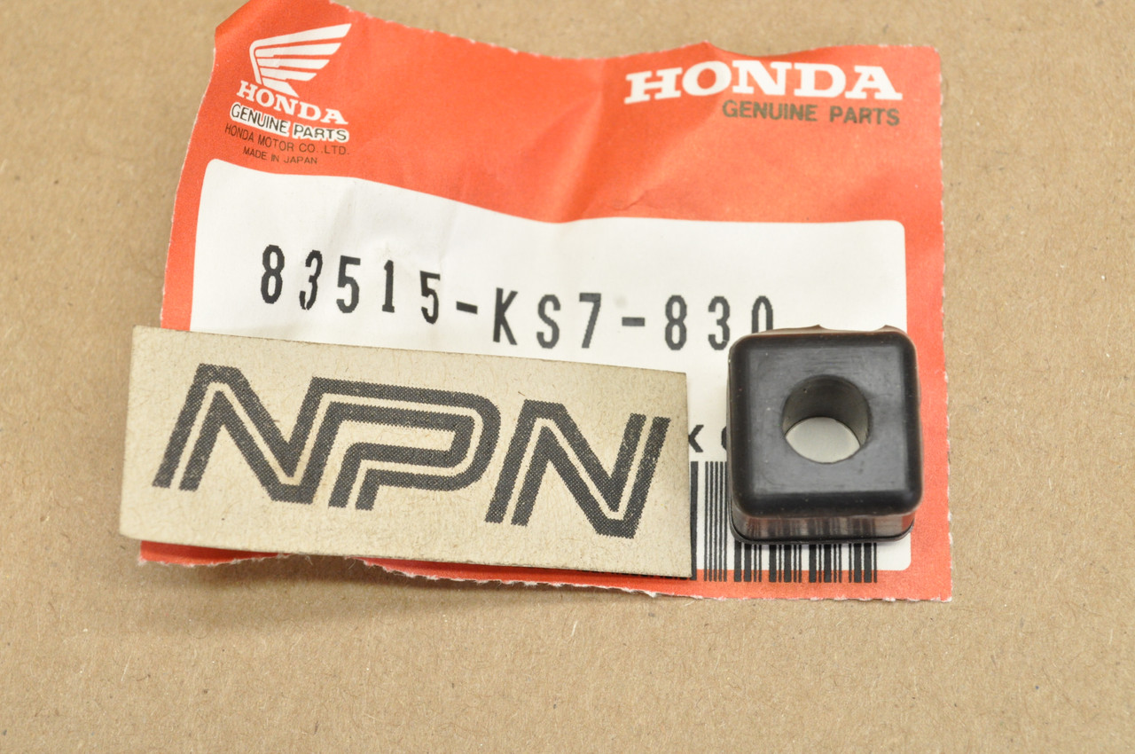 NOS Honda CR125 CR250 CR500 CR80 Side Cover Stop Rubber 83515-KS7-830