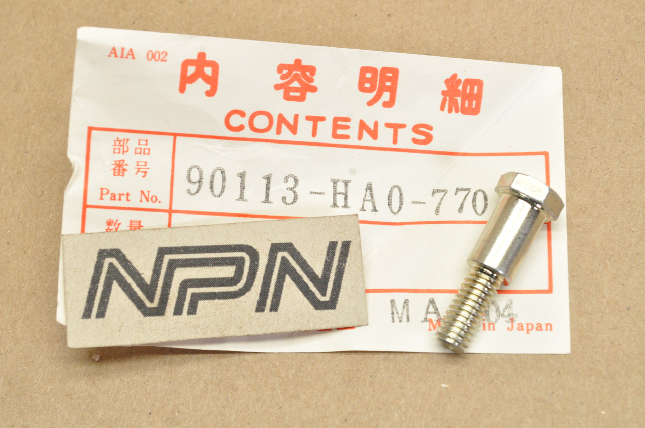 NOS Honda ATC125 ATC250 TRX125 TRX90 Lever Pivot Bolt 90113-HA0-770