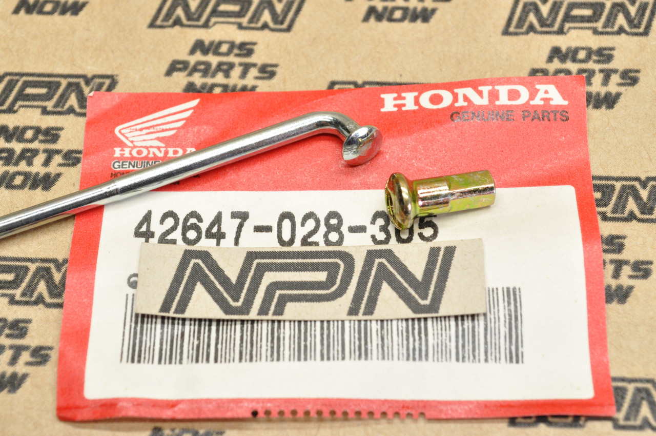 NOS Honda S90 Rear Wheel Spoke B & Nipple 42647-028-305