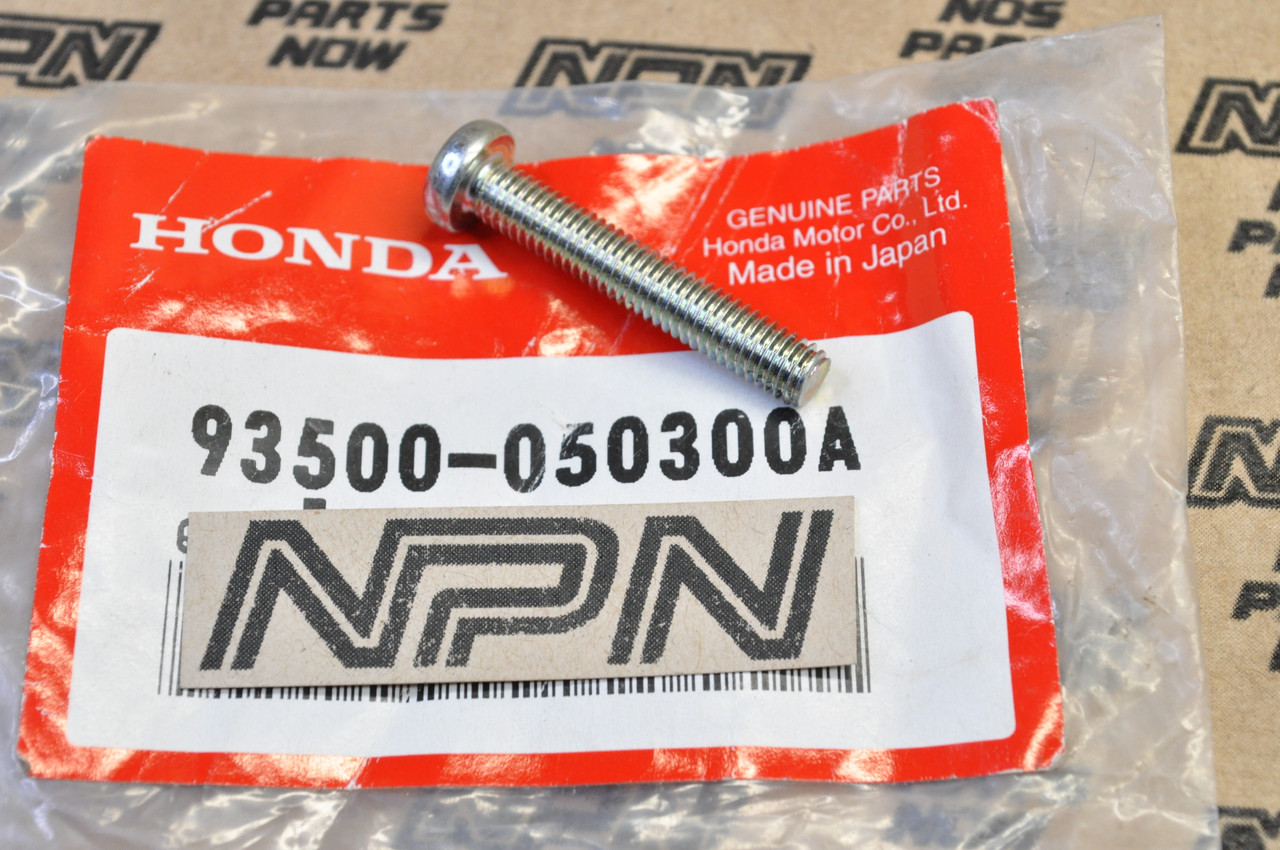 NOS Honda C100 CB400 CM91 NX50 PA50 XL250 XL500 XL600 Screw 93500-05030-0A