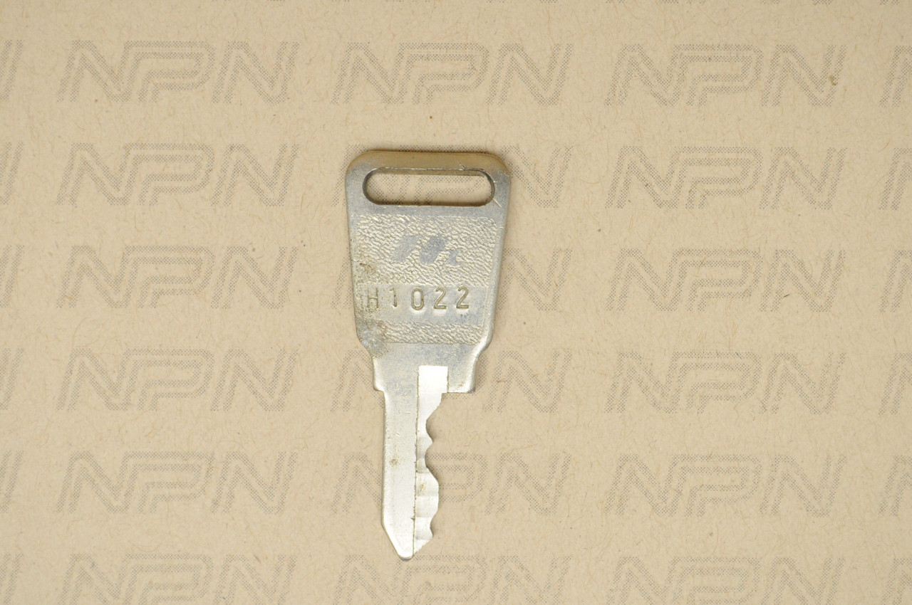 NOS Honda OEM Ignition Lock and Switch Key Single Groove H1022