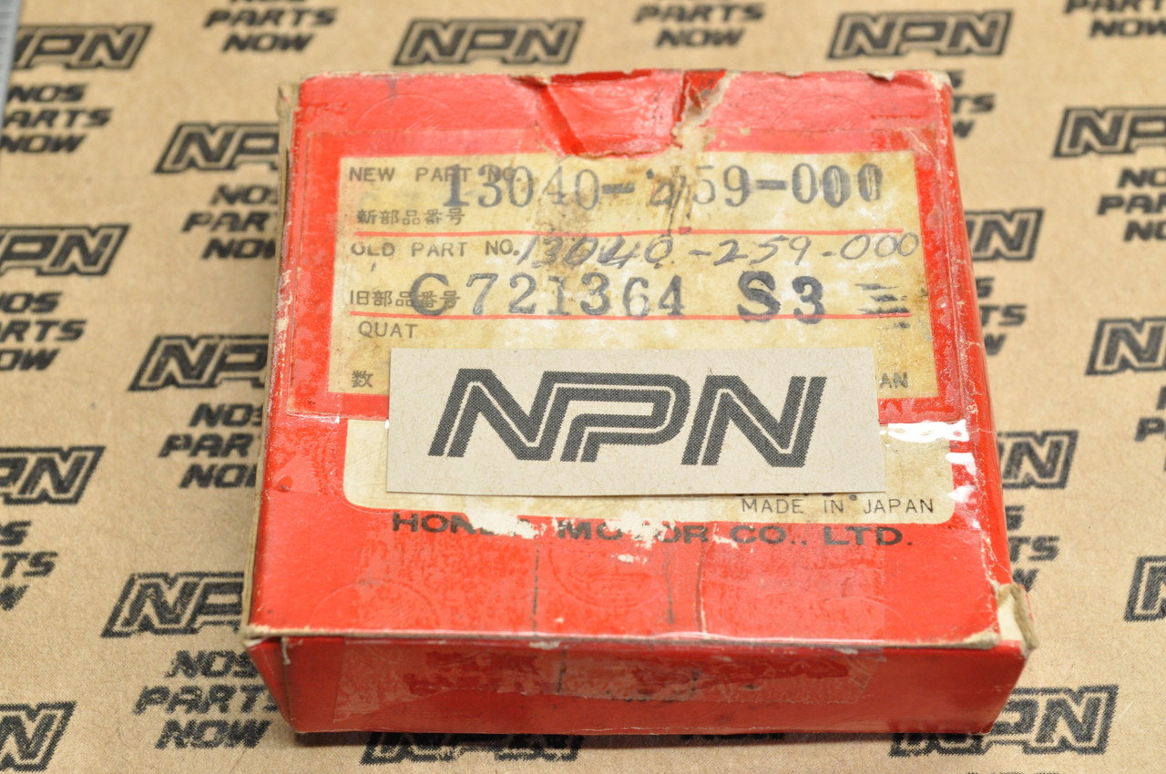 NOS Honda CA72 .75 Oversize Piston Ring Set for 2 Pistons= 6 Rings 13040-259-000