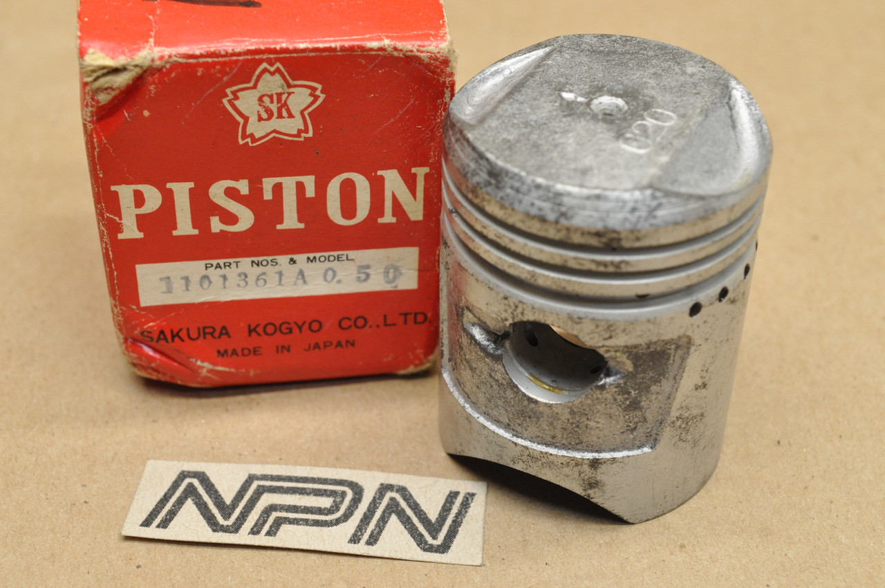NOS Honda C110 CA110 SK Piston .50 Oversize 13103-011-010