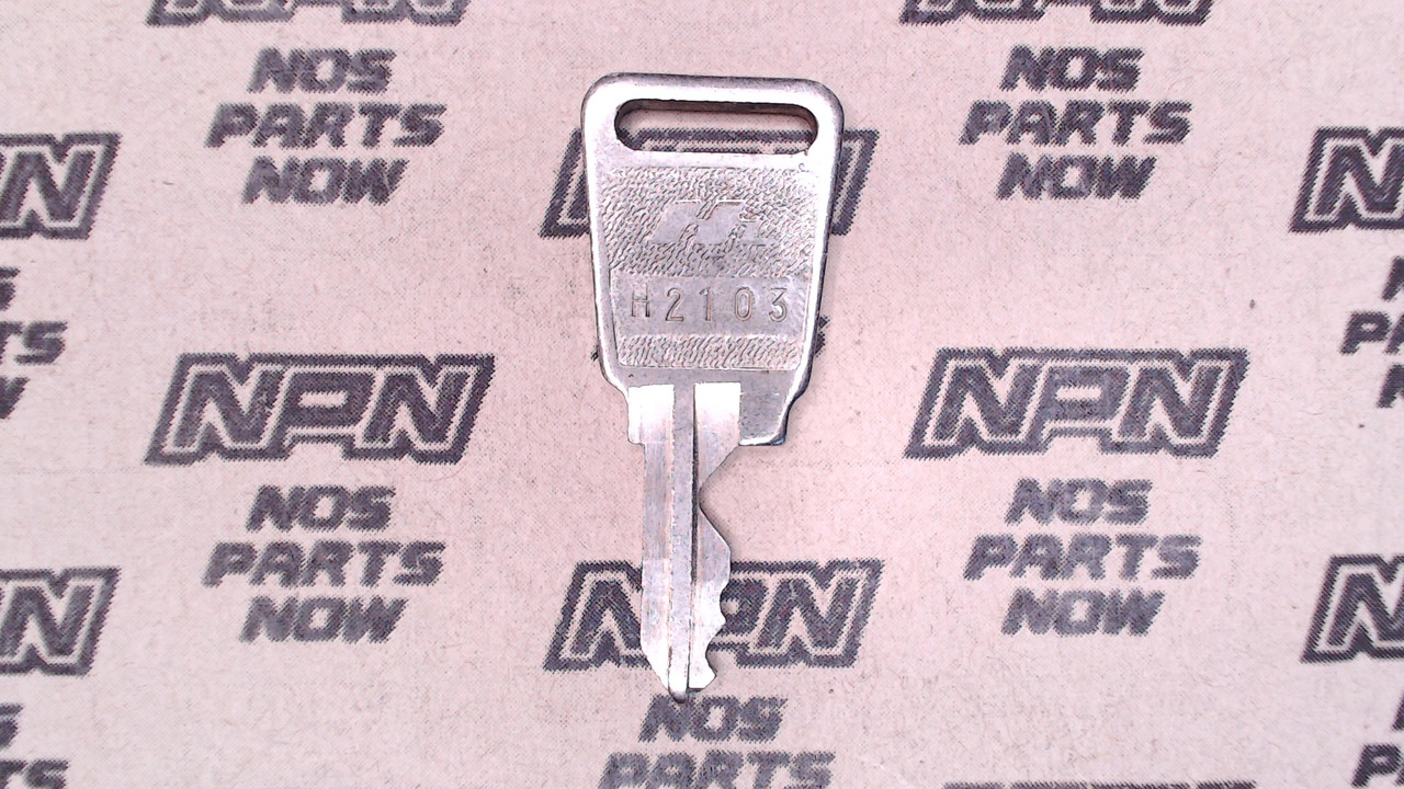 NOS Honda OEM Ignition Switch & Lock Key Double Groove H2103