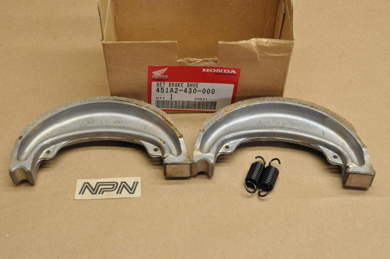 NOS Honda 1979-81 CR125 R 1979-80 XR500 Front Brake Shoe Pad Set 451A2-430-000