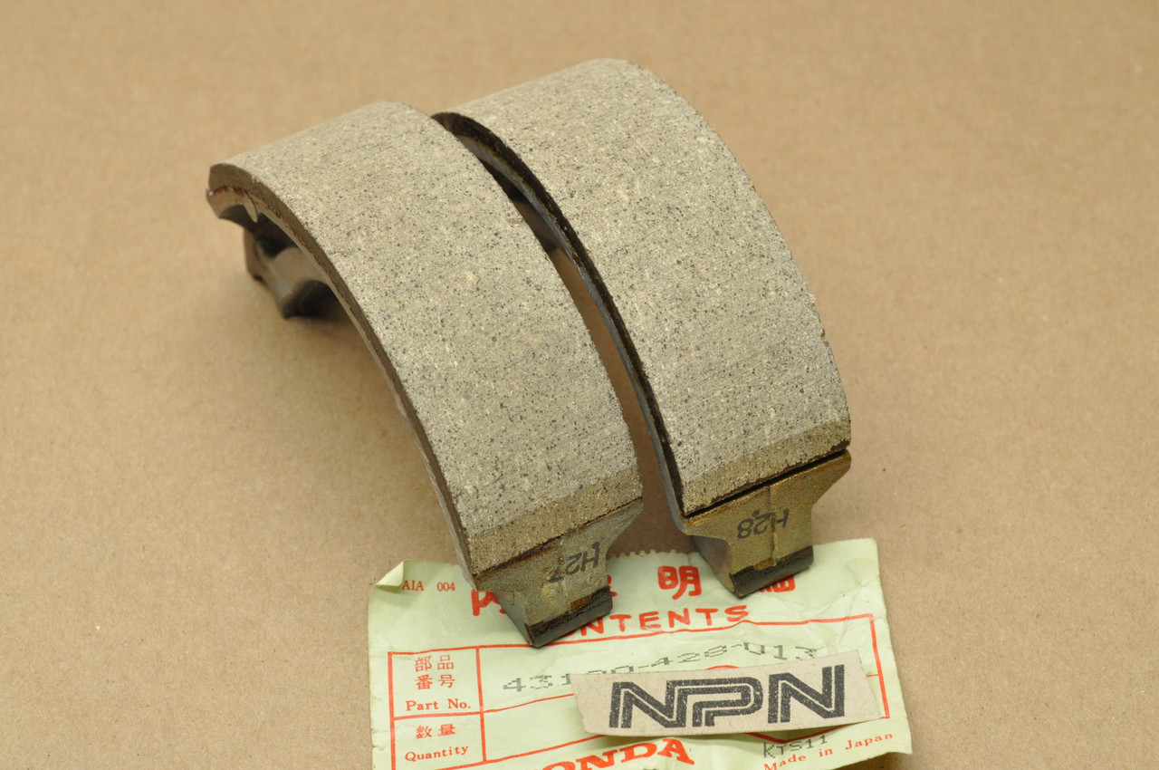 NOS Honda NX250 XL250 XL350 XR250 Rear Brake Shoe Pad Set 43120-428-013