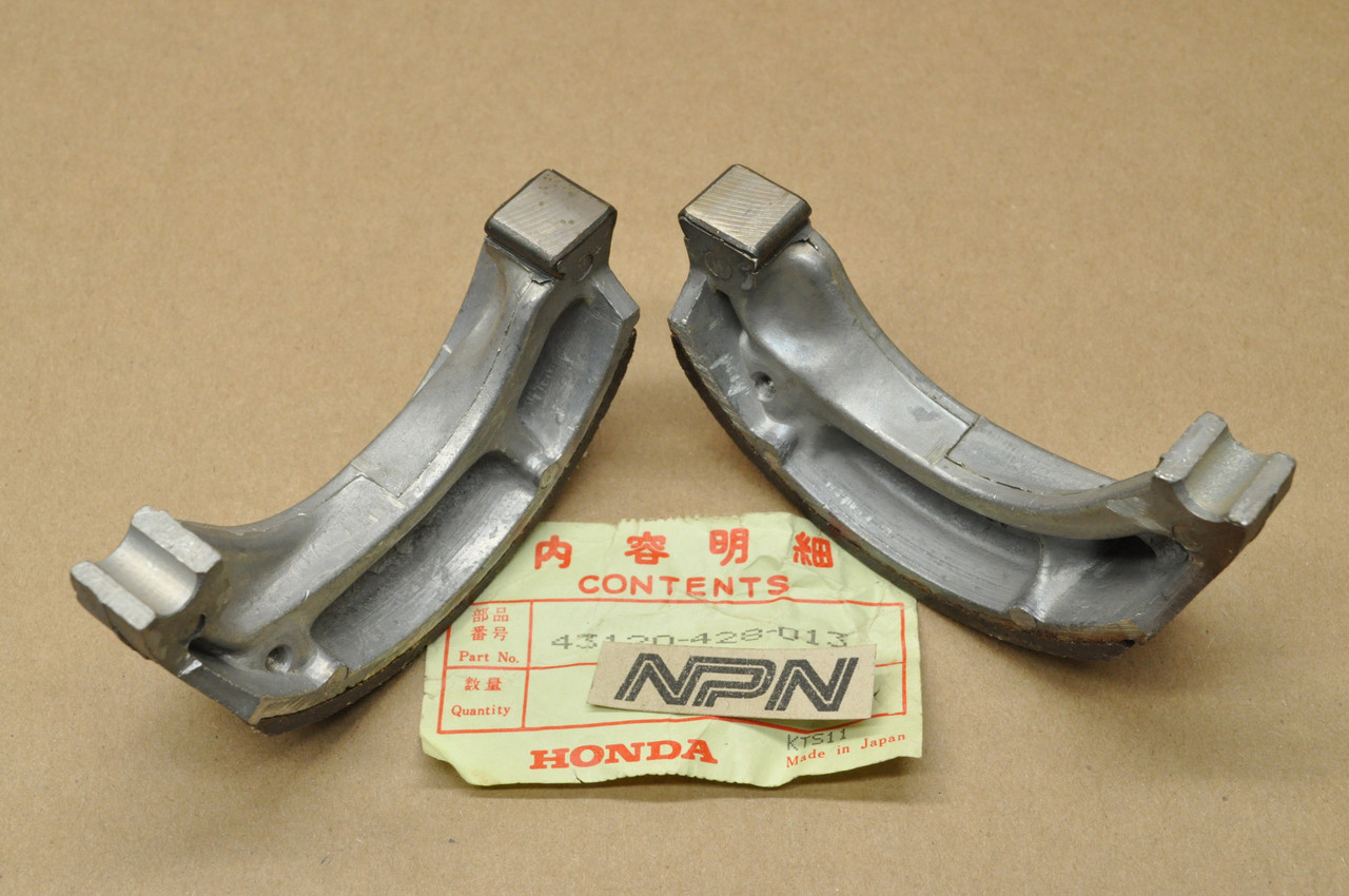 NOS Honda NX250 XL250 XL350 XR250 Rear Brake Shoe Pad Set 43120-428-013