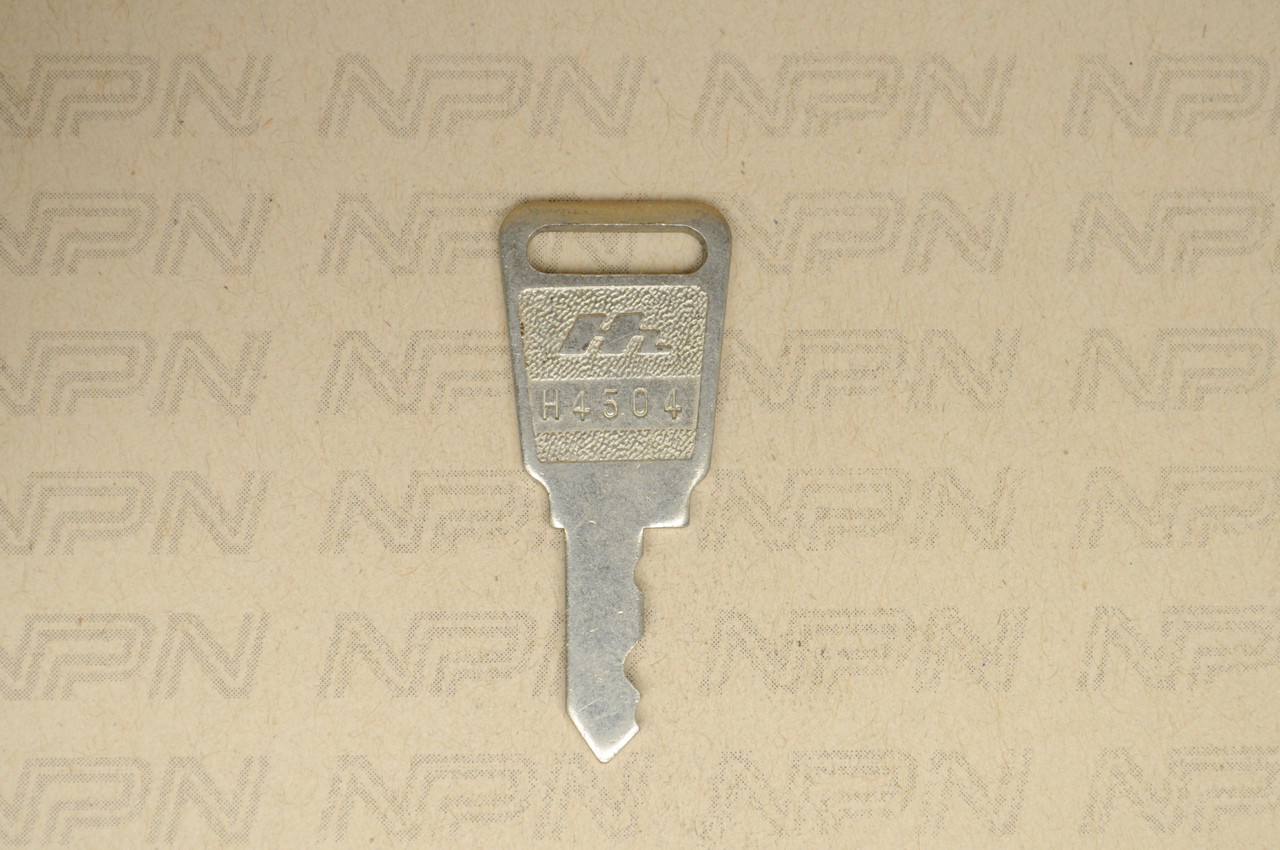 NOS Honda OEM Ignition Switch & Lock Key Double Groove H4504