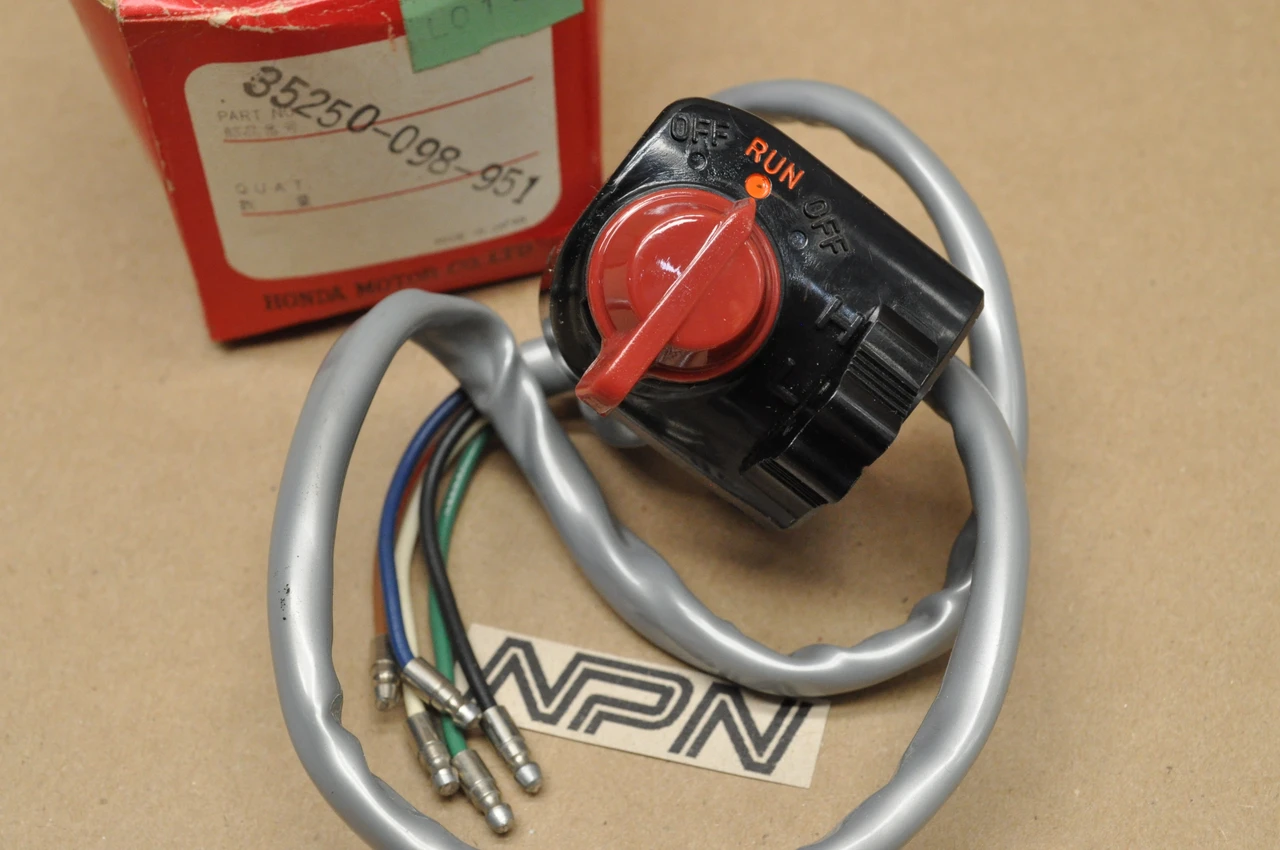 NOS Honda CT70 K2-K3 Engine Run Stop Off Kill Light Hi Lo Switch 35250-098-951