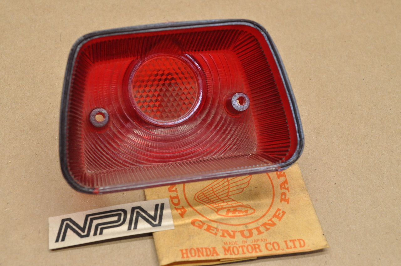 NOS Honda CB72 CB77 S90 Early Tail Light Lens Cover 33701-268-000