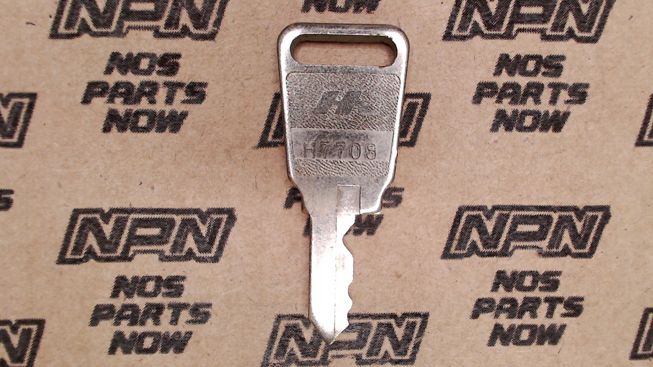 NOS Honda OEM Ignition Switch & Lock Key Single Groove H7708
