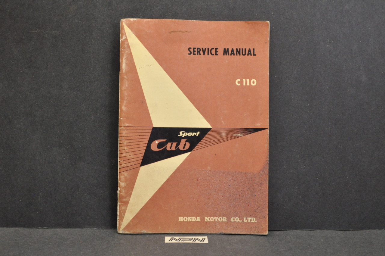 Printed Service Shop Repair Manual 1980-1982 Honda C70 Super Cub