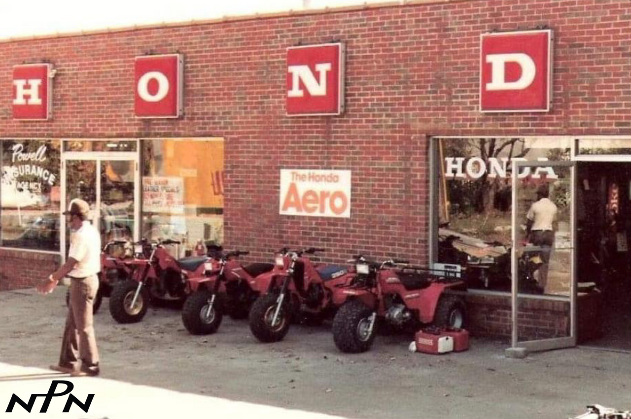 Vintage The Honda Aero NB50 NH80 NH125 Scooter Dealership Display Sign