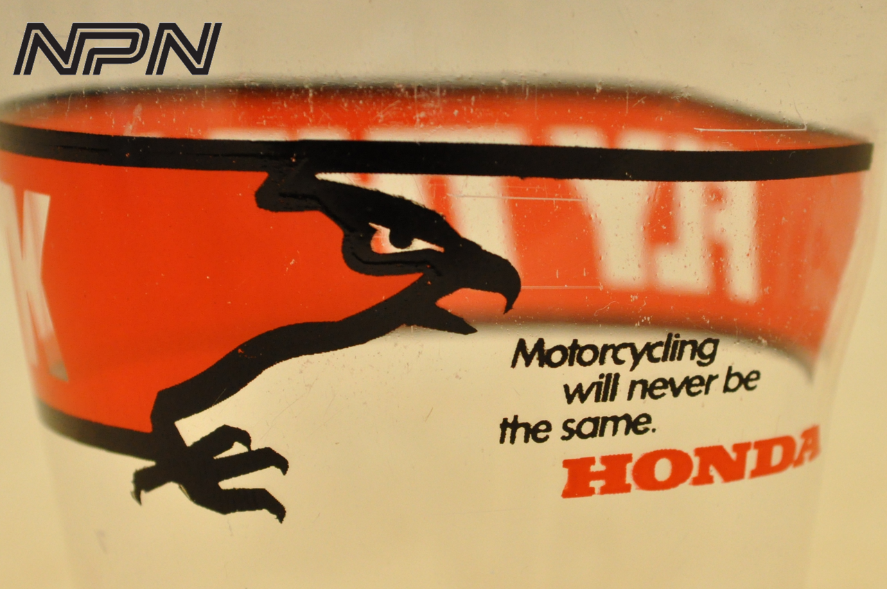 Vintage 1977 Honda CB400T Hawk Promotional Plastic Cup Qty 1
