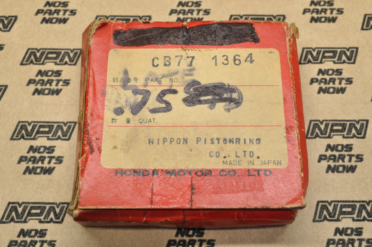 NOS Honda CA77 CB77 CL77 .75 Oversize Piston Ring Set for 2 Pistons 13040-275-000