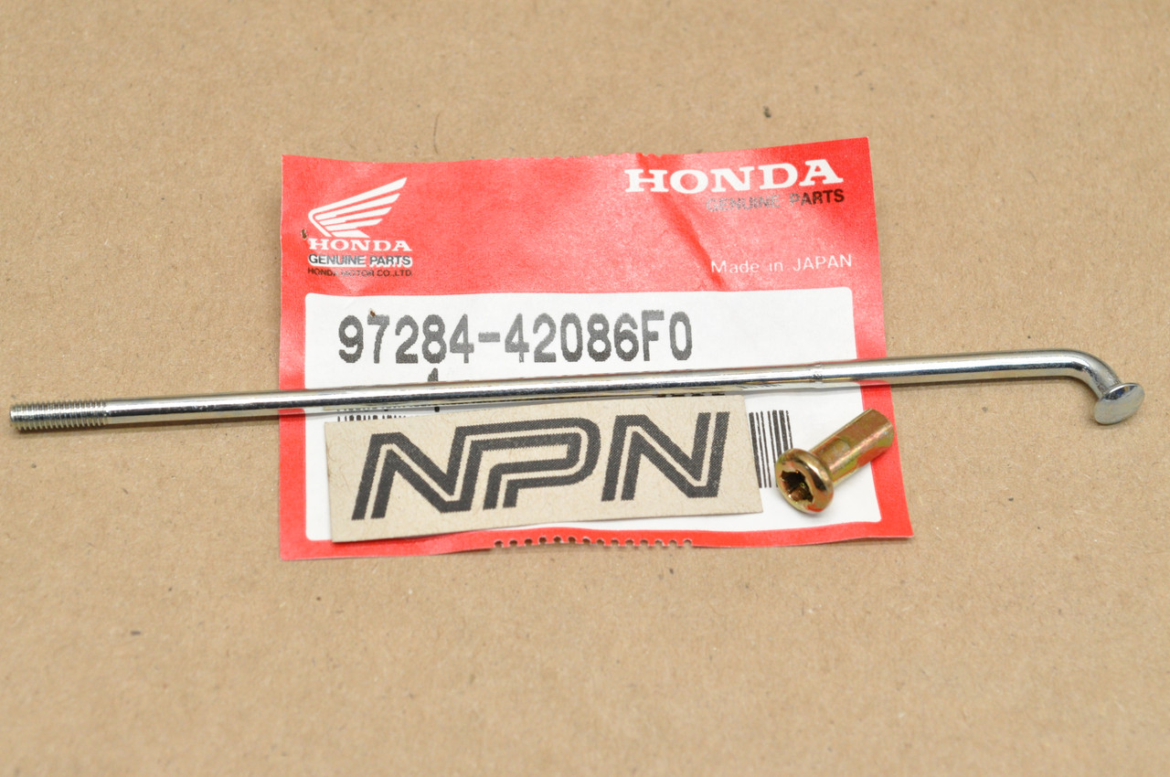 NOS Honda 1980-81 CR80 R Elsinore Rear Wheel Spoke "B" & Nipple 97284-42086-F0