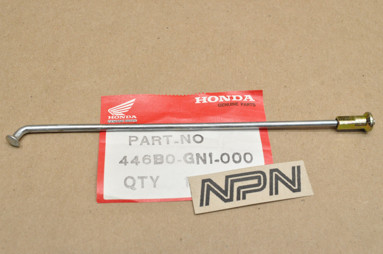 NOS Honda 1985-93 XR80 R Front Wheel Spoke B & Nipple 446B0-GN1-000