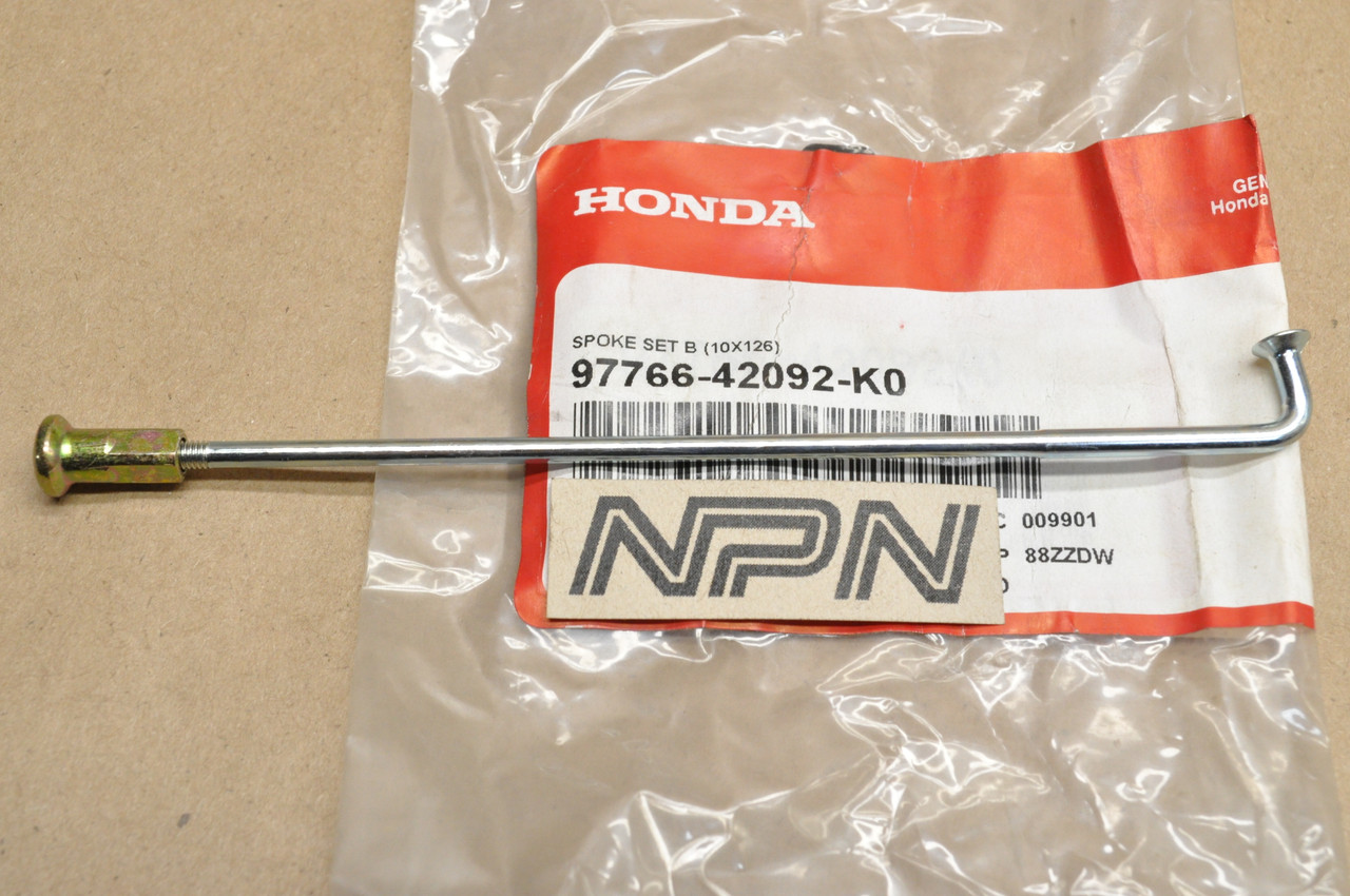 NOS Honda 1985-88 XR80 R Rear Wheel Spoke B & Nipple 97766-42092-K0