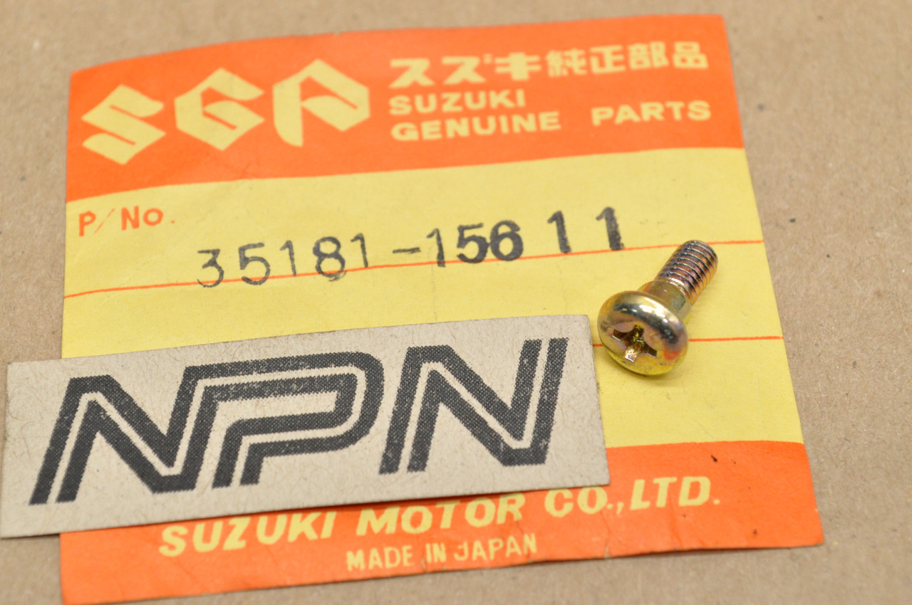 NOS Suzuki GS500 GS750 GT250 GT380 T250 T350 T500 TS400 Light Screw 35181-15611