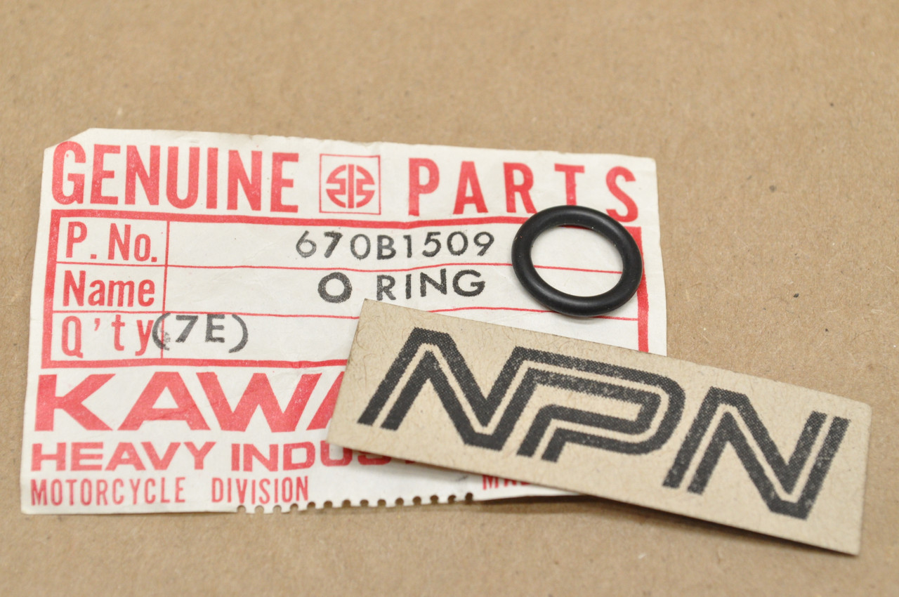 NOS Kawasaki KDX200 KLF400 KLT250 KX250 KZ900 ZX1100 O-Ring 670B1509