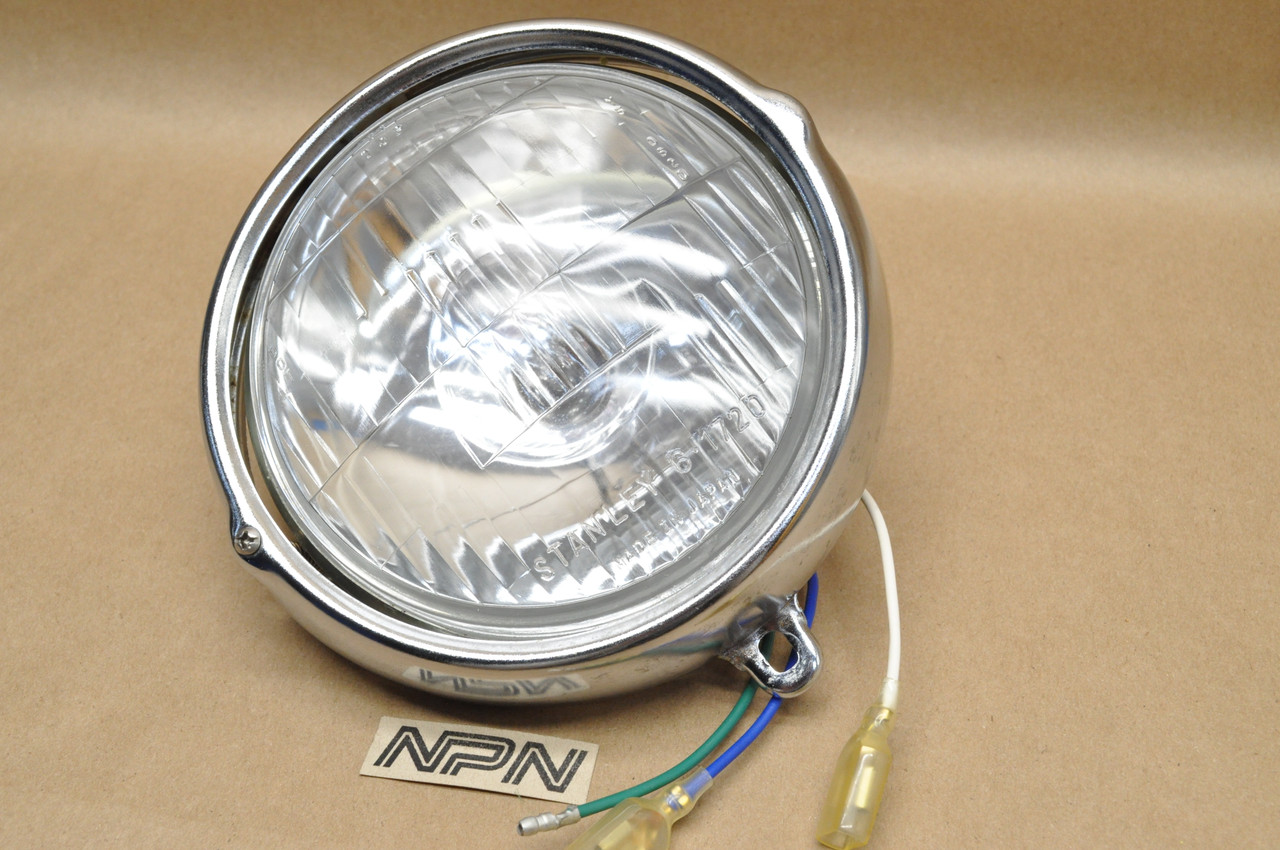 NOS Honda CT110 1979 CT90 Sealed Beam Head Light & Bezel Ring Rim 33100-102-871