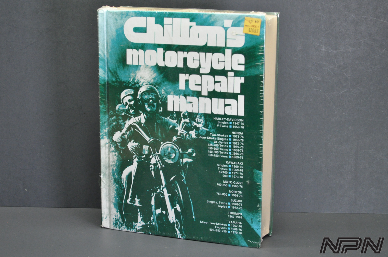 Vintage NOS 1976 Chilton's Motorcycle Repair Manual Sealed Book Kmart Price Sticker