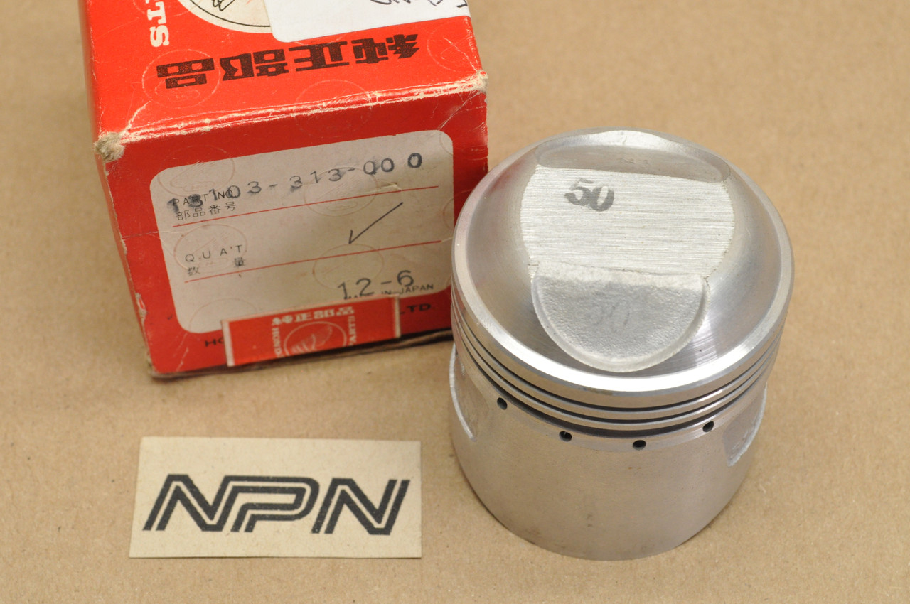 NOS Honda CB175 K4-K6 CL175 K4-K6 SL175 K0-K1 Piston .50 Oversize 13103-313-000