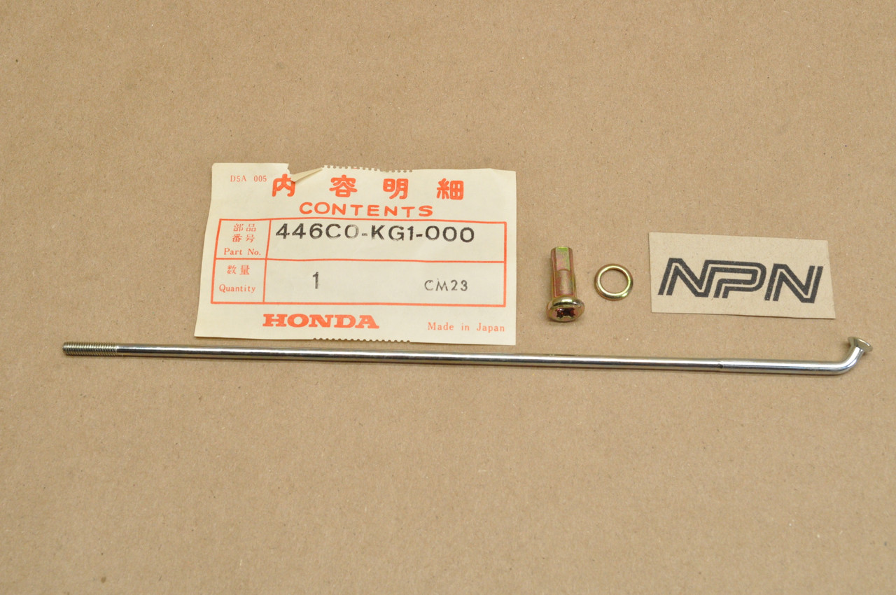 NOS Honda 1983-84 XL200 R 1983 XR200 Front Wheel Spoke Set "B" 446C0-KG1-000