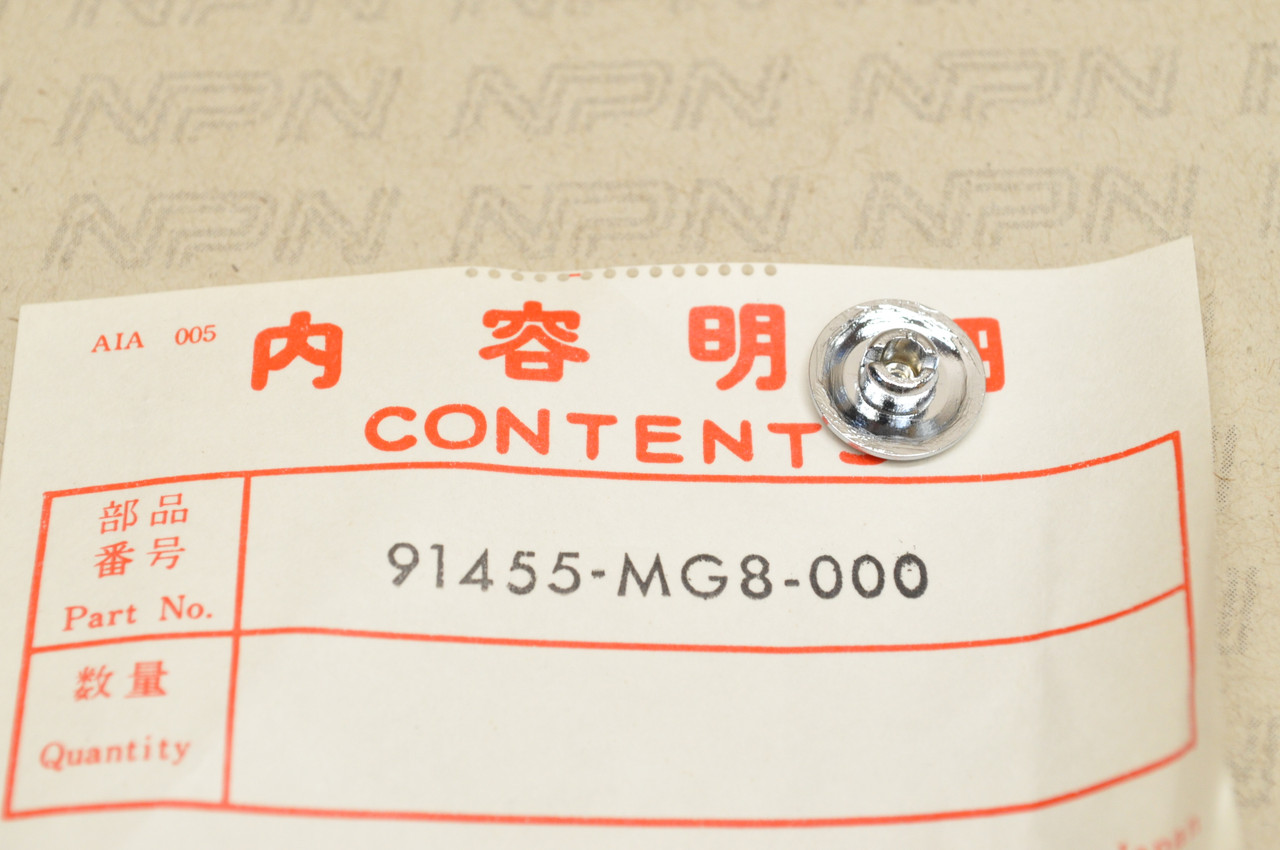 NOS Honda CMX450 GL1500 Gold Wing VT1100 Shadow Socket Bolt Cap 91455-MG8-000